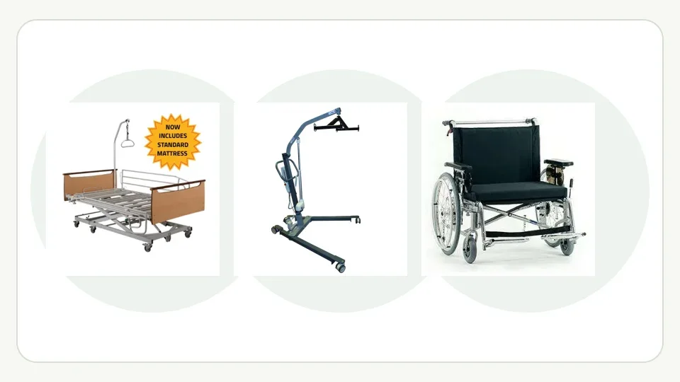 Bariatric elite home care equipment package