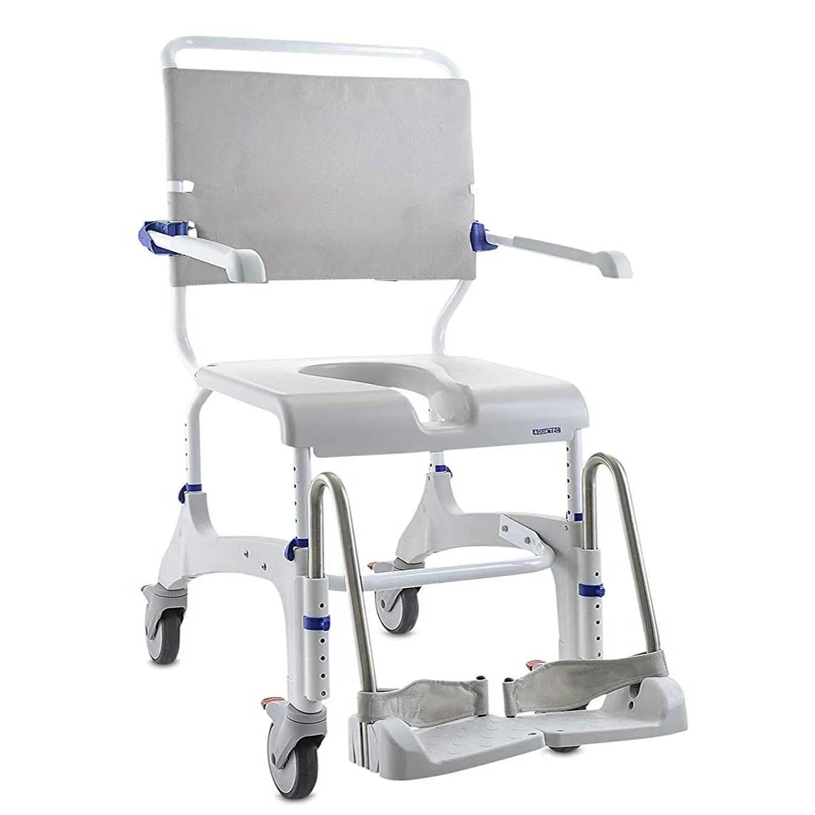 Heavy duty adjustable shower chair commode