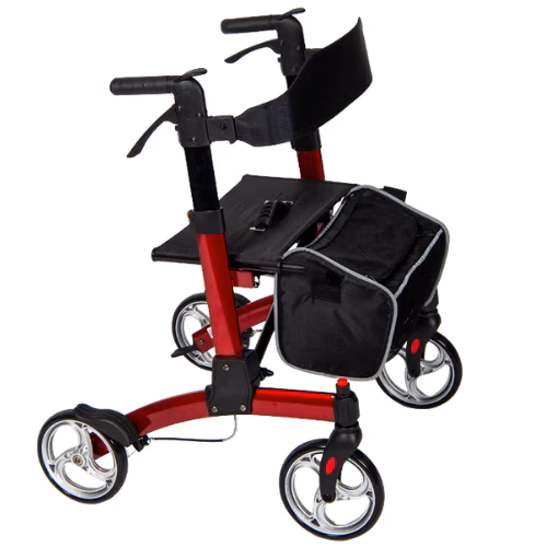 Rollator walking aid